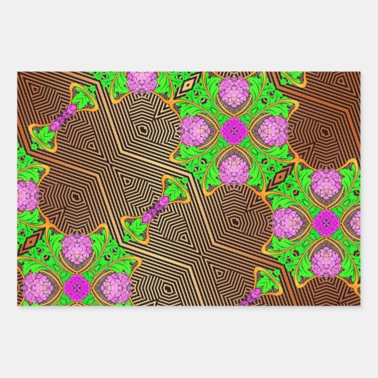 Argos Gatsby Op Art Sampler Geschenkpapier Set (Vorderseite 3)