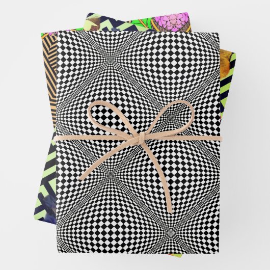 Argos Gatsby Op Art Sampler Geschenkpapier Set (Beispiel)