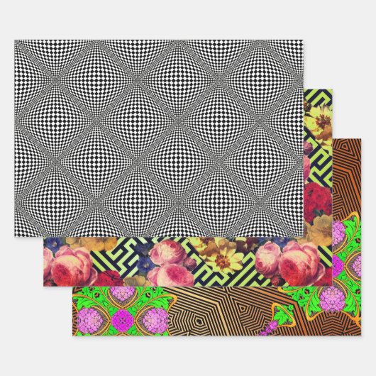 Argos Gatsby Op Art Sampler Geschenkpapier Set (Set)