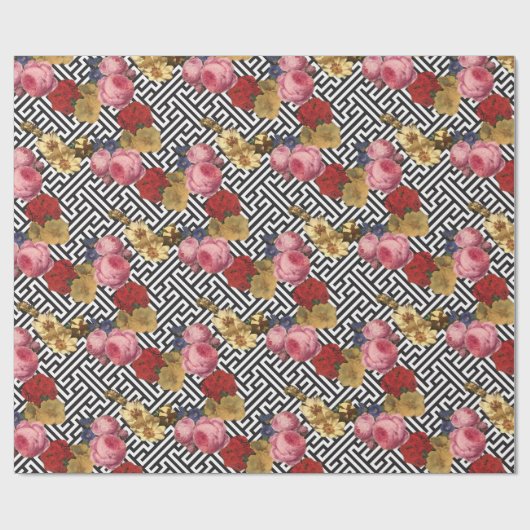 Argos mit Blumen Geschenkpapier (Flach)