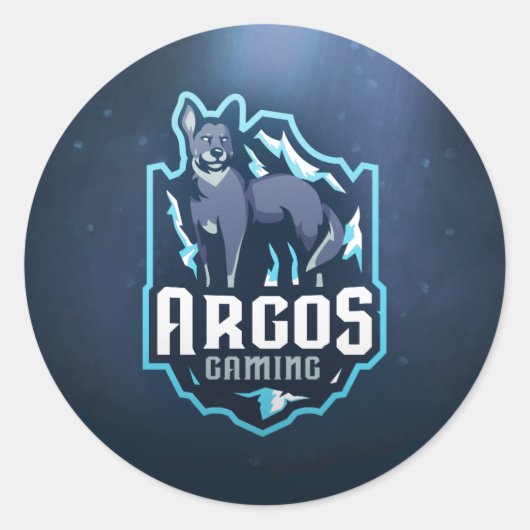 ArgosGaming_Sticker2 Runder Aufkleber (Vorderseite)