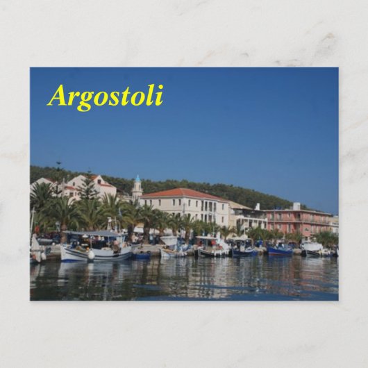 Argostoli Postkarte (Vorderseite)