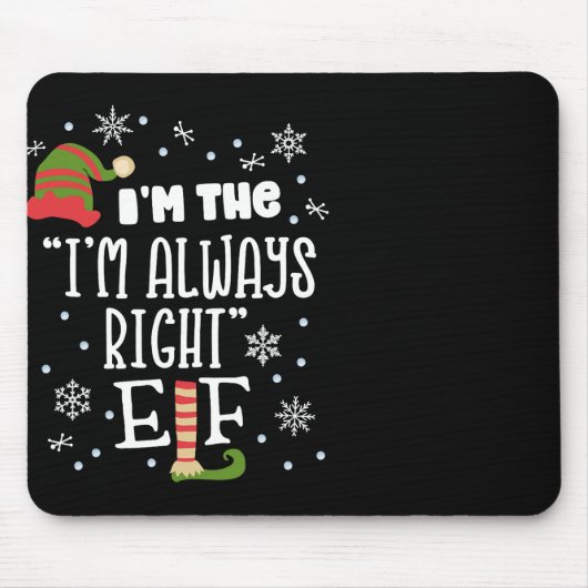 Argue Elf Matching Family Group Weihnachten Weihna Mousepad (Vorne)