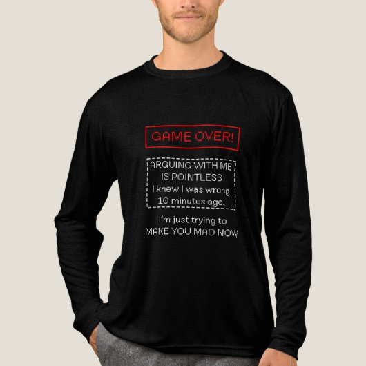 Arguing with me is pointless Tri-Blend shirt (Vorderseite)