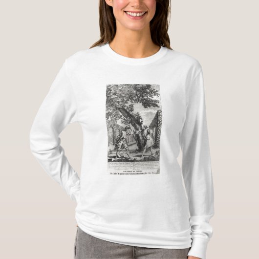 Argument zwischen Jean-Jacques Rousseau T-Shirt (Vorderseite)