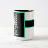 Argumente gegen C: Funny Alphabet Tasse (Mittel)