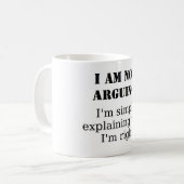 Argumentieren Sie mit mir, werden Sie? Kaffeetasse (Vorderseite Links)