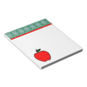 Argyle Apple Lehrer Schulnotizblock-Geschenk Notizblock (angewinkelt)