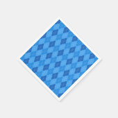 Argyle Blue Diamanten mit dünner gepunkteter Linie Serviette (Ecke)