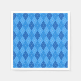 Argyle Blue diamonds with thin dotted line Serviette