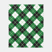 Argyle-Diagonal-Diamant-Kariert Fleecedecke (Vorderseite)