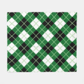 Argyle-Diagonal-Diamant-Kariert Fleecedecke (Vorderseite (Horizontal))
