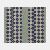 Argyle fair isle seamless pattern designabstract, fleecedecke (Vorderseite (Horizontal))