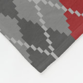 Argyle-Fleece-Decke aus Asche und Glut Fleecedecke (Ecke)