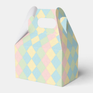 Argyle-Frühjahrs-/Ostervierfarbmuster Geschenkschachtel