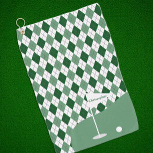 Argyle Golfen Golfhandtuch