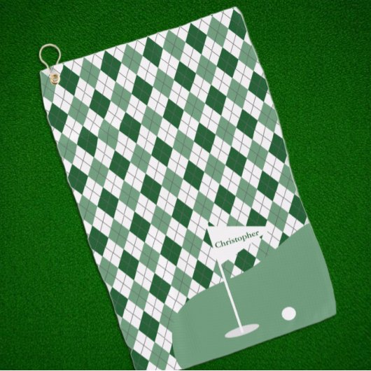 Argyle Golfen Golfhandtuch