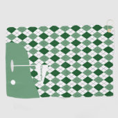 Argyle Golfen Golfhandtuch (Horizontal)
