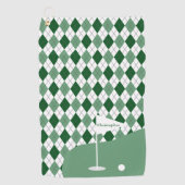 Argyle Golfen Golfhandtuch (Vorderseite)