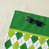 Argyle Grün Strandtuch (Beispiel)
