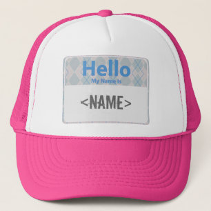 Argyle Hello My Name is,  () Truckerkappe
