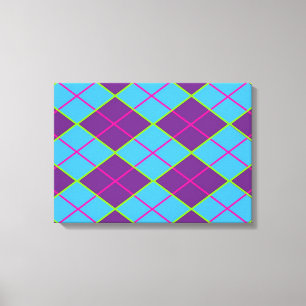 Argyle-Hintergrund Leinwanddruck