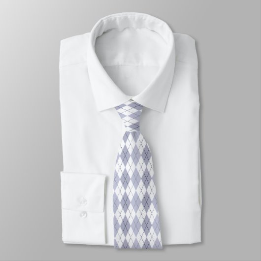 Argyle in strahlendem Winterblau Krawatte (Gebunden)