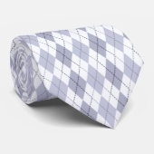 Argyle in strahlendem Winterblau Krawatte (Gerollt)