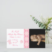 Argyle - It's A Girl... Our Precious Little Pearl Ankündigung (Stehend Vorderseite)