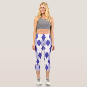 Argyle-Karo-Muster_4A46B0 Capri Leggings