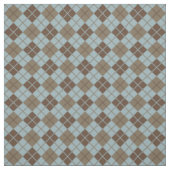 Argyle-Muster in Blau und Taupe Stoff (Muster)