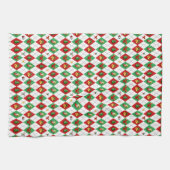 Argyle-Muster Weihnachten Geschirrtuch (Horizontal)