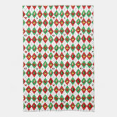 Argyle-Muster Weihnachten Geschirrtuch (Vertikal)
