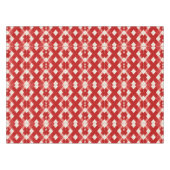 Argyle, rot weiß rosa Valentinstag Tischdecke (Vorderseite (Horizontal))