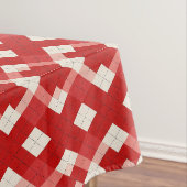 Argyle, rot weiß rosa Valentinstag Tischdecke (Beispiel)