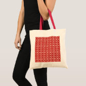 Argyle, rot weiß rosa Valentinstag Tragetasche (Vorderseite (Produkt))