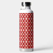 Argyle, rot weiß rosa Valentinstag Trinkflasche (Rechts)