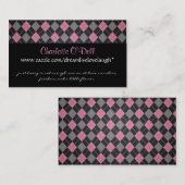 Argyle; Website-Marketing Visitenkarte (Vorne/Hinten)