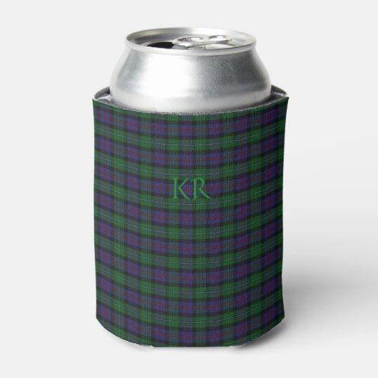 Argyll District Tartan mit Monogramm/Initialen Dosenkühler (Kanne Vorderseite)