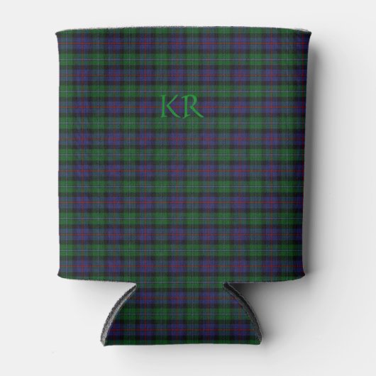 Argyll District Tartan mit Monogramm/Initialen Dosenkühler (Vorderseite)