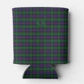 Argyll District Tartan mit Monogramm/Initialen Dosenkühler (Rückseite)