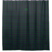 Argyll District Tartan mit Monogramm/Initialen Duschvorhang (Vorderseite)