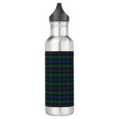 Argyll District Tartan mit Monogramm/Initialen Edelstahlflasche (Links)