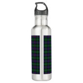Argyll District Tartan mit Monogramm/Initialen Edelstahlflasche (Rückseite)