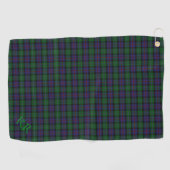 Argyll District Tartan mit Monogramm/Initialen Golfhandtuch (Horizontal)