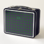 Argyll District Tartan mit Monogramm/Initialen Metall Brotdose (Vorderseite)