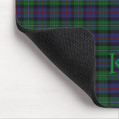 Argyll District Tartan mit Monogramm/Initialen Mousepad (Ecke)