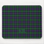 Argyll District Tartan mit Monogramm/Initialen Mousepad (Vorne)