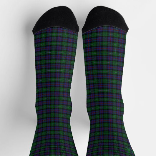 Argyll District Tartan mit Monogramm/Initialen Socken (Oben)