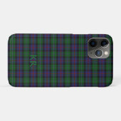 Argyll District Tartan mit Monogramm/Name Case-Mate iPhone Hülle (Rückseite (Horizontal))